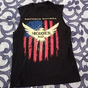 🕊REDNECK RIVIERA mens Tshirt With Cut Off Sleeves (See Reverse💖)🕊